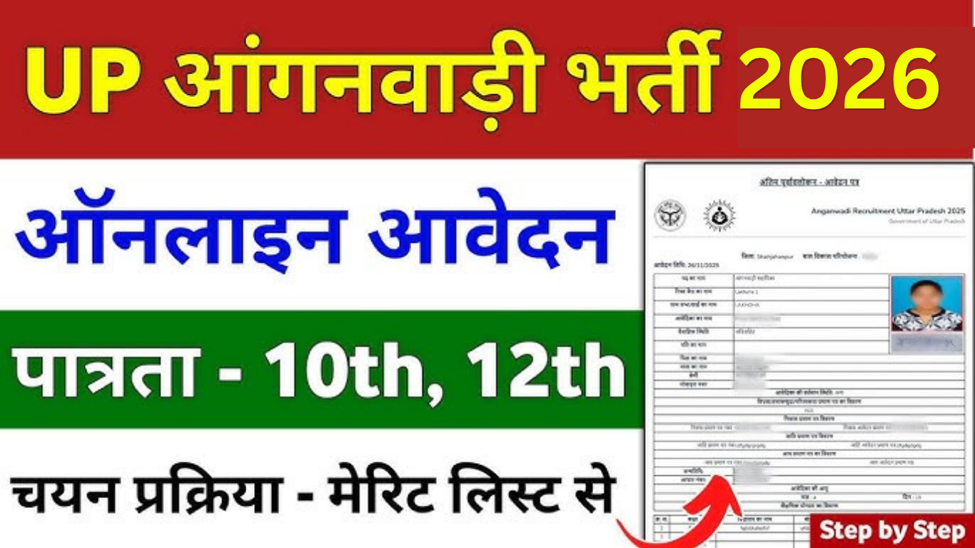 UP Anganwadi Worker Recruitment 2026 – ऑनलाइन आवेदन शुरू, जानें पूरी जानकारी