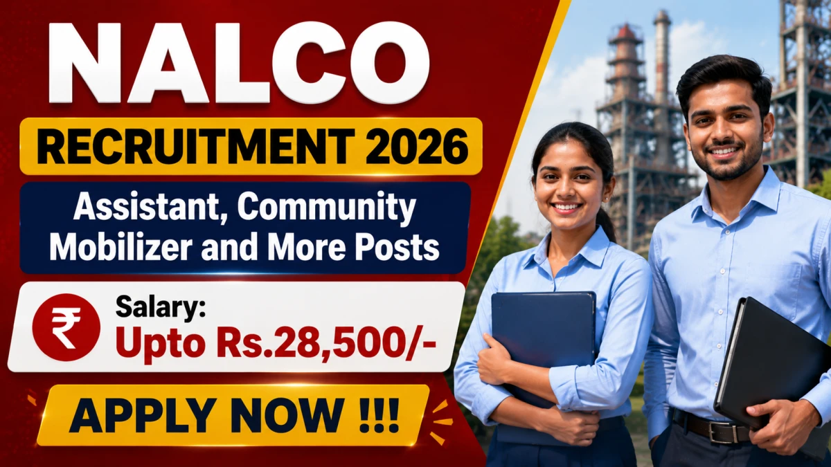 NALCO Recruitment 2026 тАУ 10рд╡реАрдВ рдкрд╛рд╕ рдФрд░ рдЧреНрд░реЗрдЬреБрдПрдЯ рдЙрдореНрдореАрджрд╡рд╛рд░реЛрдВ рдХреЗ рд▓рд┐рдП рд╢рд╛рдирджрд╛рд░ рдореМрдХрд╛